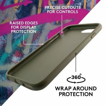 Eco Phone Case | iPhone SE 2020, iPhone 6, iPhone 7, iPhone 8 Compostable Case | Moss Green - Loam & Lore